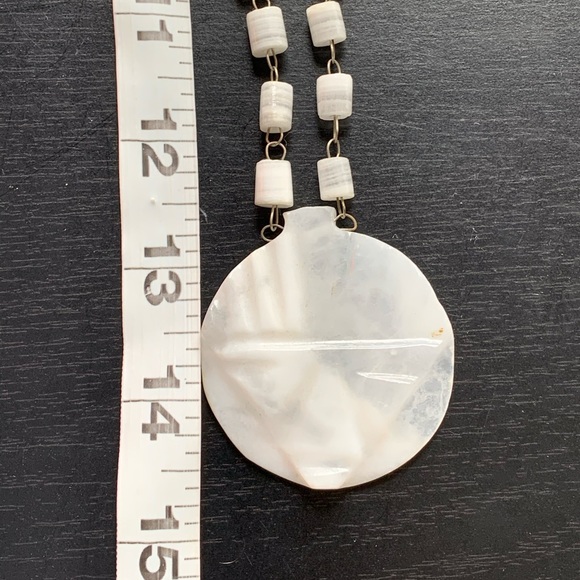 Vintage Mexican Quartz Tribal Mask Necklace - Picture 9 of 9